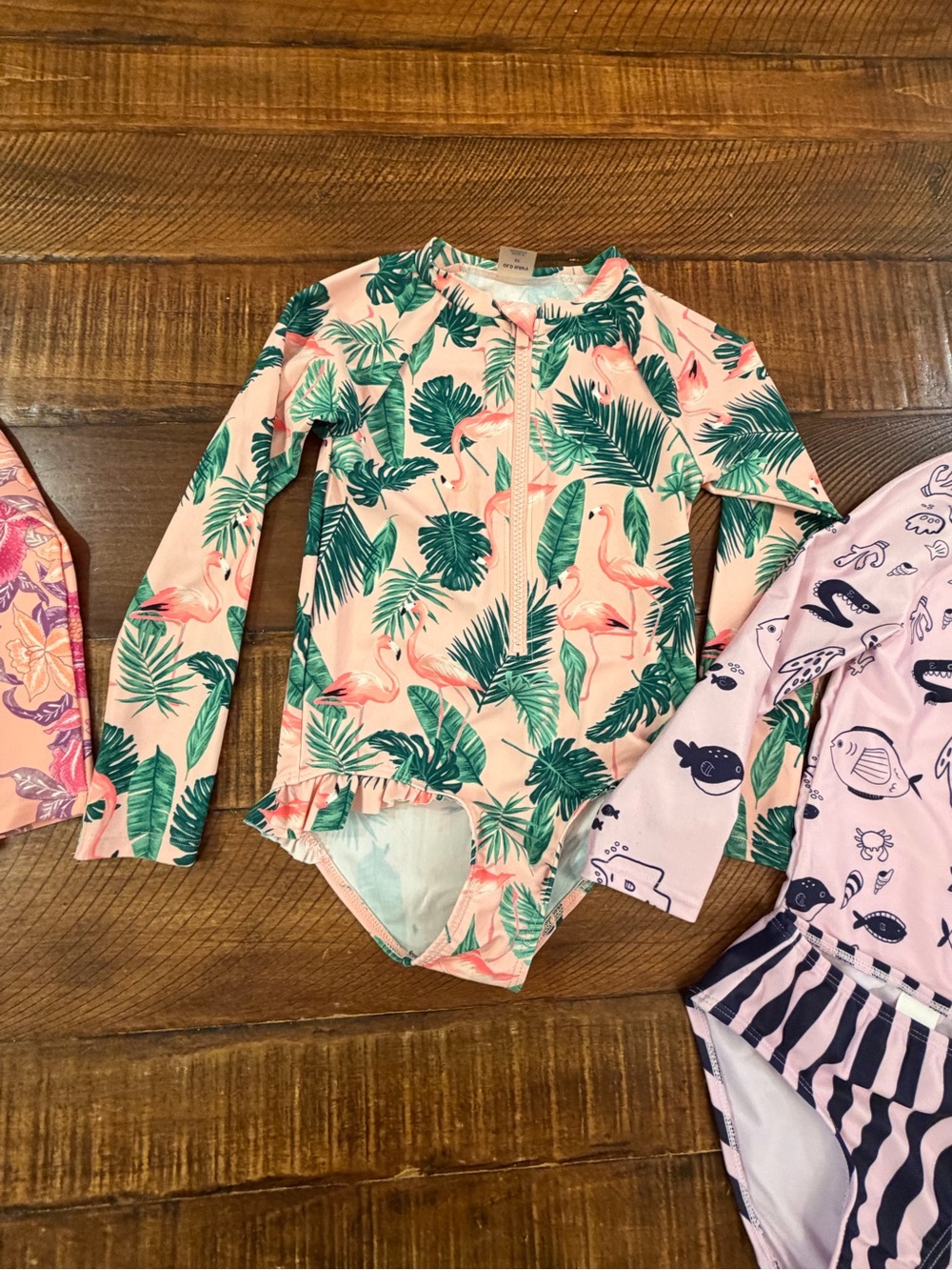 Lot of girls 5T long sleeve swim suits - Picture 3 of 8